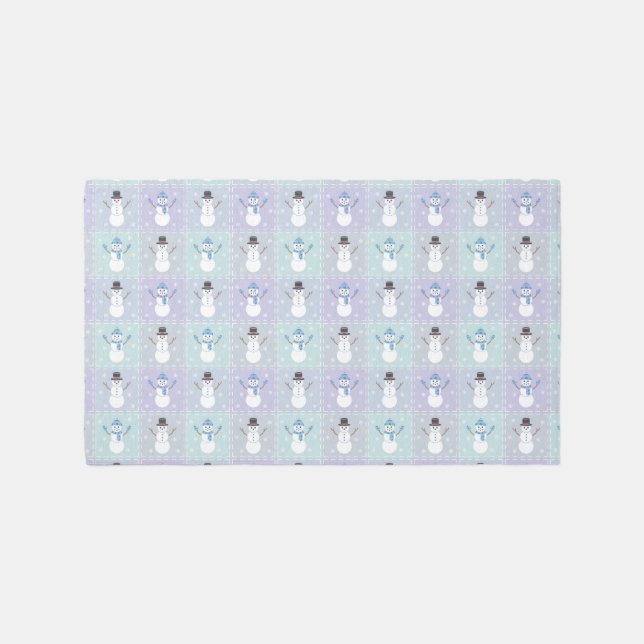 Winter Quilt Outdoor Rug (Front)