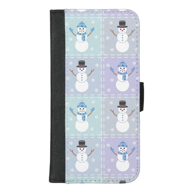Winter Quilt Smartphone Wallet Case (Front)