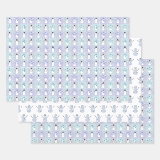 Winter Quilt Wrapping Paper Set (Set)