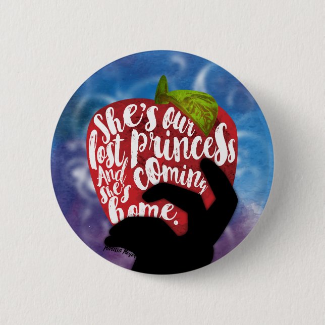 Winter quote pinback button (Front)