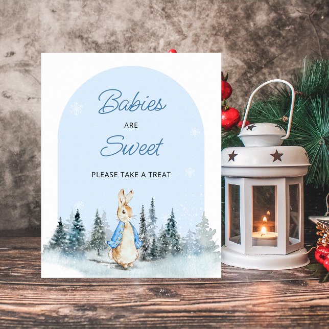 Winter Rabbit Babies are Sweet arch Poster (Creator Uploaded)