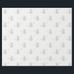 Winter Rabbit w/ Winter Florals  Wrapping Paper<br><div class="desc">The Winter Rabbit Wrapping Paper from Zazzle’s Winter Animals and Florals Collection transforms your gifts into a charming winter scene. This enchanting design features adorable rabbits. The whimsical yet elegant aesthetic captures the cozy magic of a snowy forest, making it perfect for holiday presents, baby showers, or any special occasion...</div>