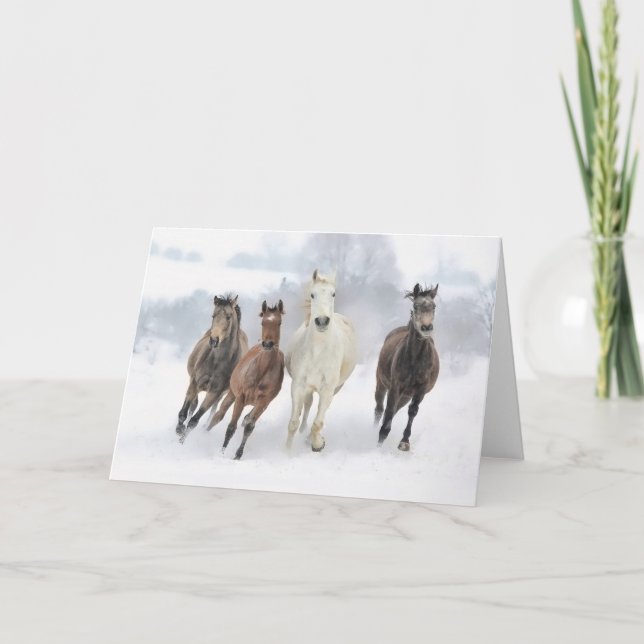 Winter Racers Holiday Card (Front)