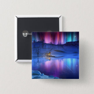 Winter Rainbow Button