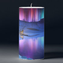 Winter Rainbow Candle