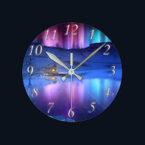 Winter Rainbow Clock