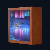 Winter Rainbow Desk Organizer