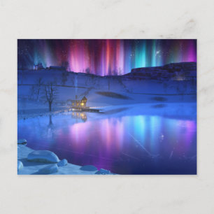 Winter Rainbow Postcard