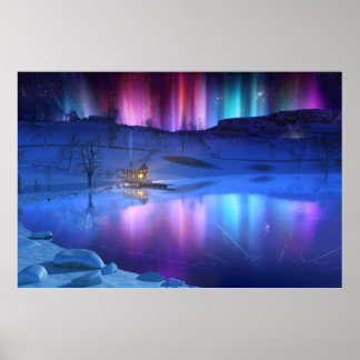 Winter Rainbow Print