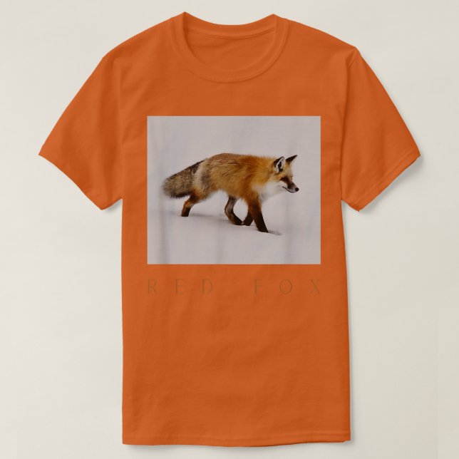 Winter Red Fox T-Shirt (Design Front)