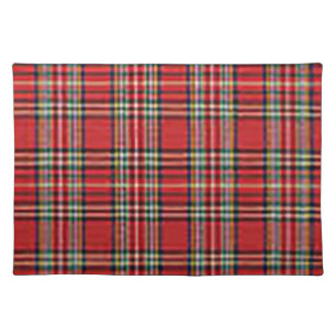 Winter Red Plaid Placemat
