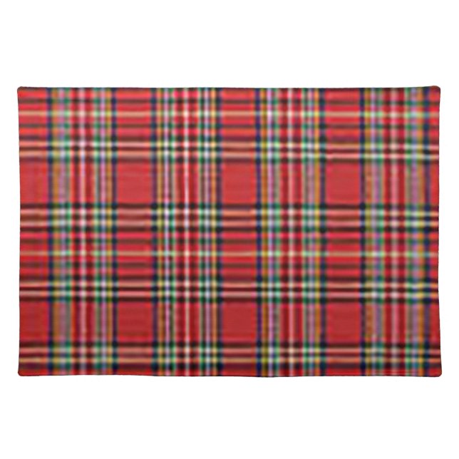 Winter Red Plaid Placemat (Front)