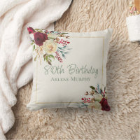 Winter Red Roses 80th Birthday