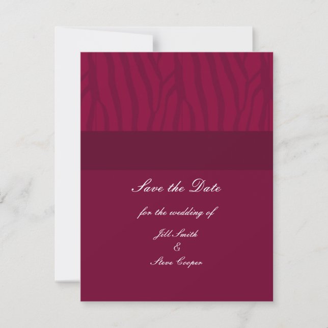 Winter Red Save the Date (Front)