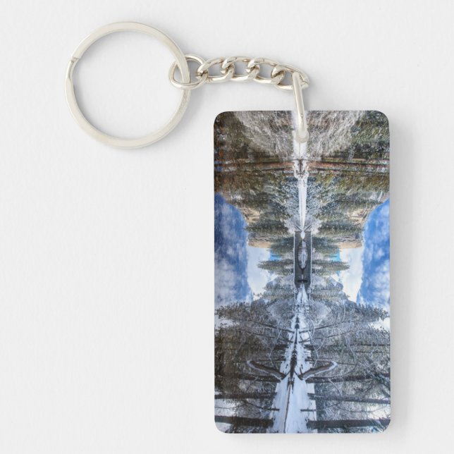 Winter Reflection at Yosemite Keychain (Front)