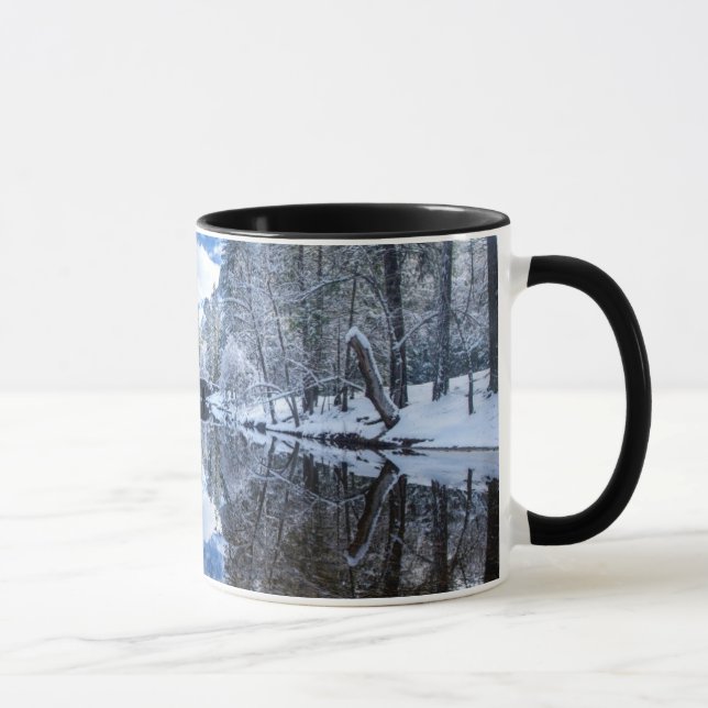 Winter Reflection at Yosemite Mug (Right)