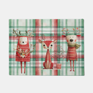 Winter reindeer doormat