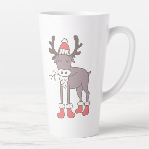 Winter Reindeer Latte Mug