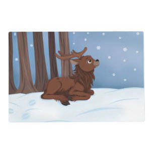 Winter Reindeer Placemat