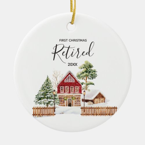 Winter Retired First Christmas Ornament