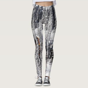 Winter Retreat - Alpine Village Leggings