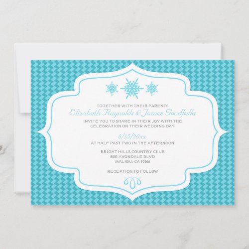 Winter Retro Wedding Invitations