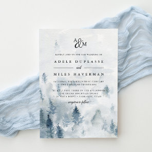 Winter Reverie Monogram Wedding Invitation