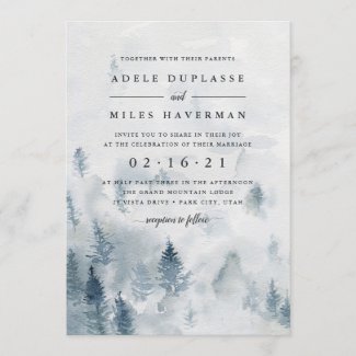 Winter Reverie Wedding Invitation