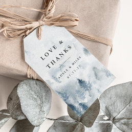 Winter Reverie Wedding Thank You Favor Gift Tags