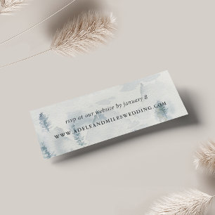 Winter Reverie Wedding Website Cards Mini