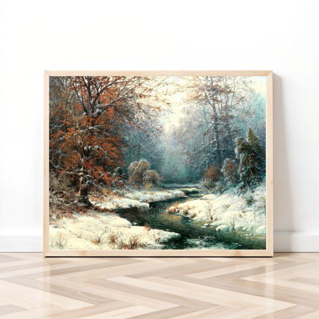 Winter River Landscape Poster (Creator Uploaded)
