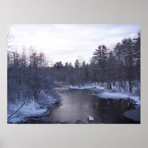 Winter River Poster