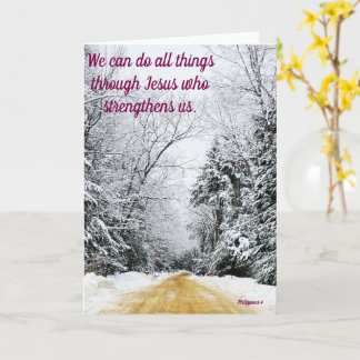 Winter road card
