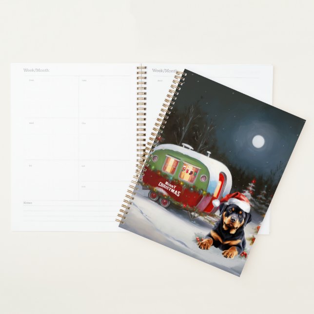 Winter Rottweiler Caravan Christmas Adventure Planner (Display)