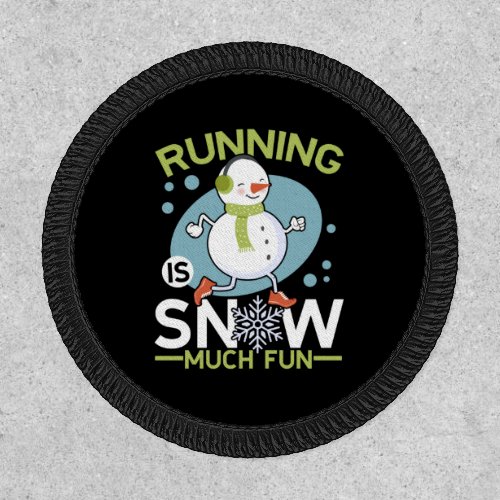 Winter Runner _ Running is Snow Much Fun Patch