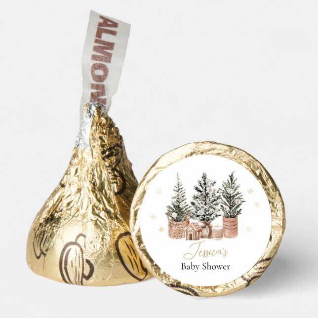 Winter Rustic Christmas Trees Hershey®'s Kisses® (Front)