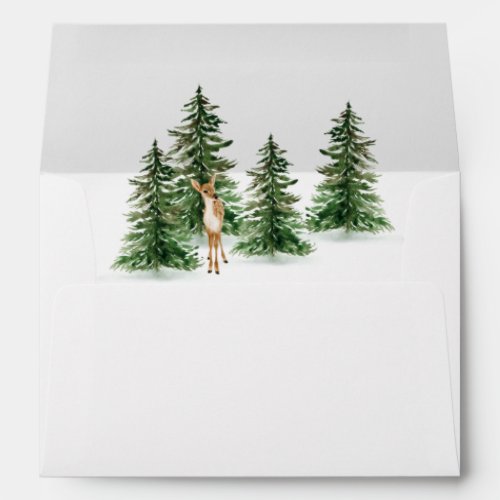 Winter Rustic Envelopes for 5x7 card
