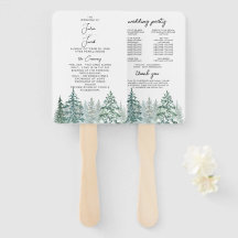 Winter Rustic Pine Trees Lantern Botanical Wedding