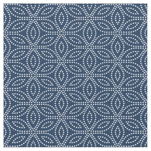 Winter Sacred Geometry Pattern Fabric