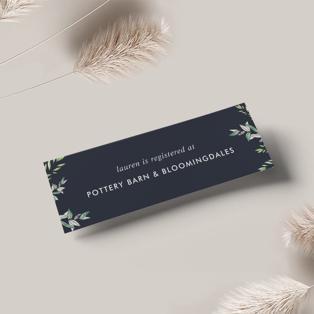 Winter Sage Bridal Registry Insert Cards | Mini (Creator Uploaded)