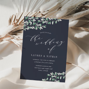 Winter Sage Wedding Invitation