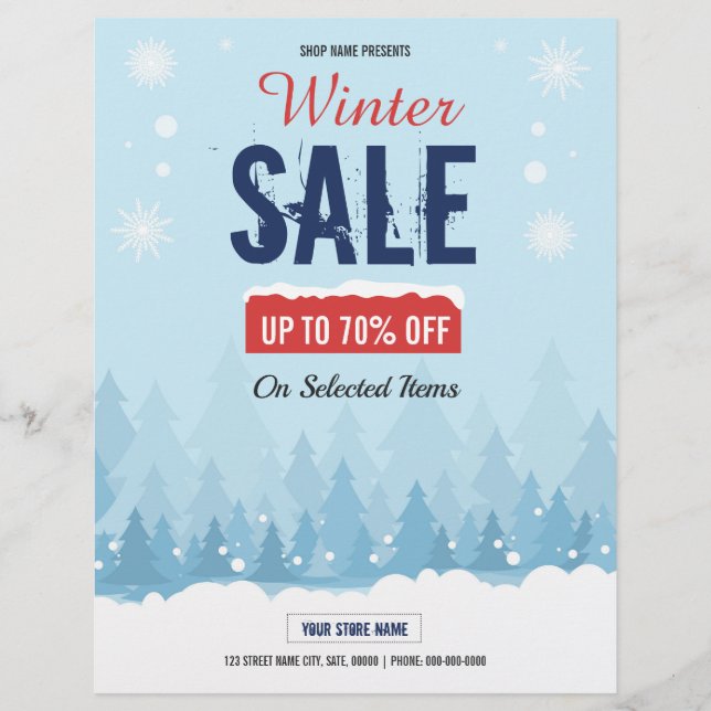 Winter Sale Flyer (Front)