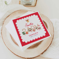 Winter Santa Baby Shower Invitation