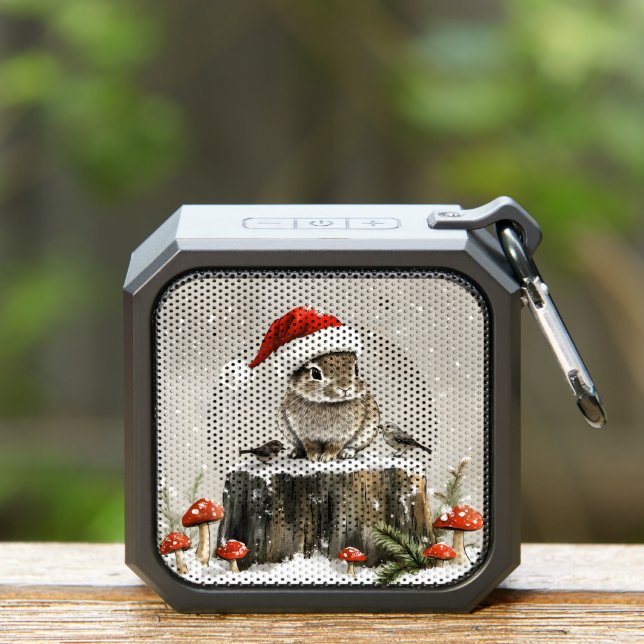 Winter Santa Bunny Wonderland Bluetooth Speaker (Insitu(Outdoor))