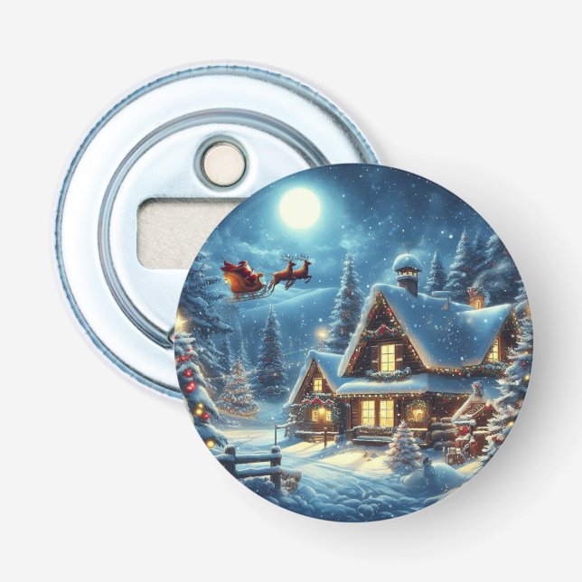 Winter/Santa/Christmas/Snow Bottle Opener (Front)