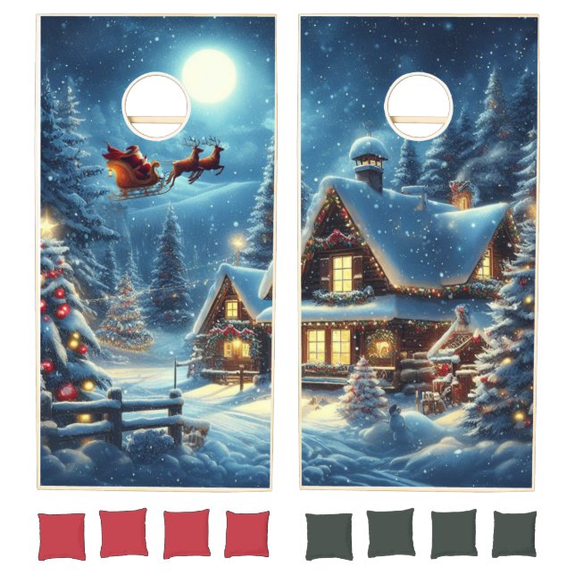 Winter/Santa/Christmas/Snow Cornhole Set (Set)