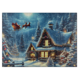 Winter/Santa/Christmas/Snow Cutting Board