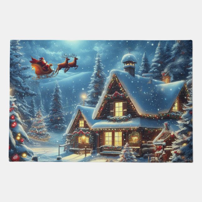 Winter/Santa/Christmas/Snow Doormat (Front)