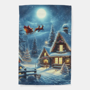Winter/Santa/Christmas/Snow Garden Flag