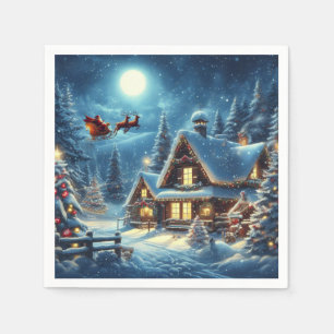 Winter/Santa/Christmas/Snow Napkins